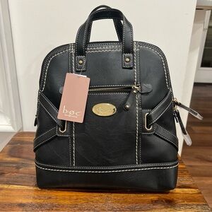 b.o.c. Concept Black Backpack with Contrast Stitching
